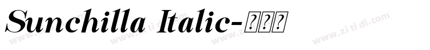 Sunchilla Italic字体转换 Sunchilla Italic字体转换